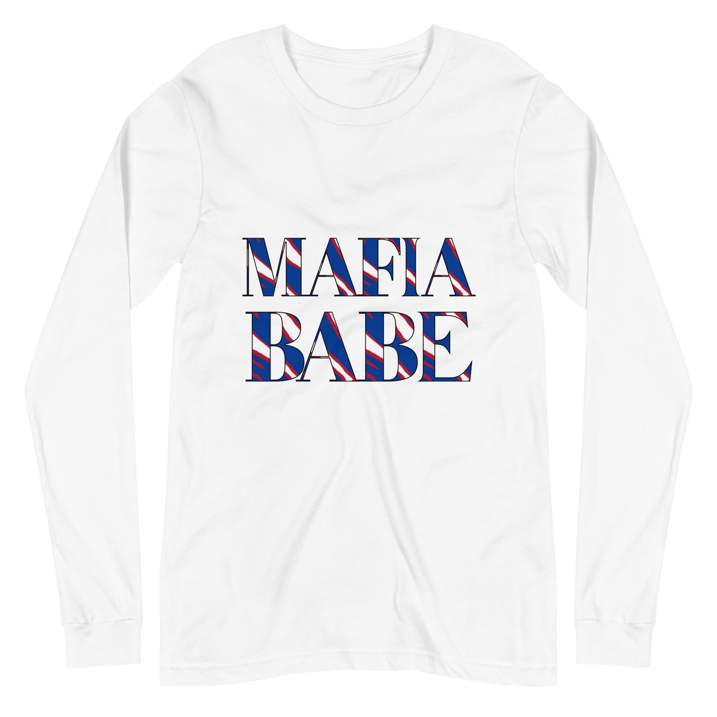 Mafia Babe Zubaz Print Longsleeve Crew